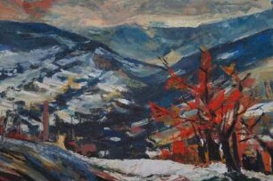 Mittelgebirge mit Bäumen
