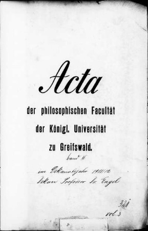 Dekanat Friedrich Engel