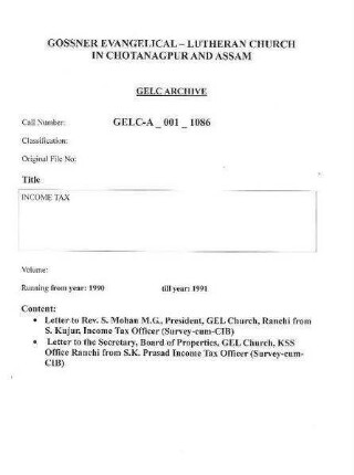 INCOME TAX
