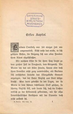 Alte Liebe : Eine Kölner Erzählung aus dem 17. Jahrhundert von A. Norden, 2