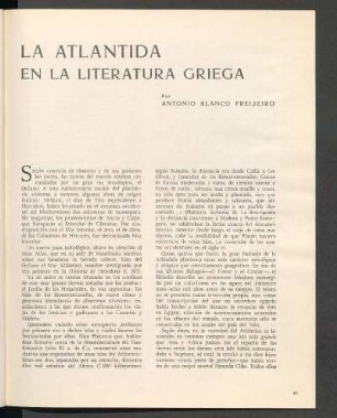 "La Atlántida" en la literatura griega