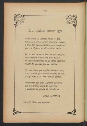 La dulce enemiga