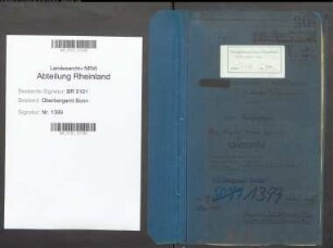 Jacobs; Max, Berginspektor; Prüfungs- u. Personalakten Band 2
