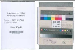 Entnazifizierung Ewald Haas , geb. 15.04.1901 (Postschaffner)