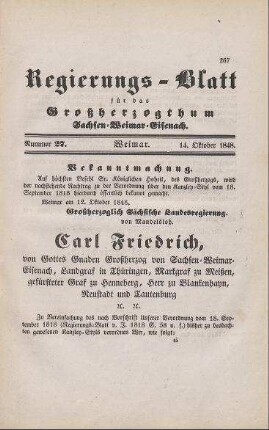 Nr. 27 : 14. Oktober 1848