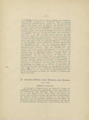 II. Gontards Wirken unter Friedrich dem Grossen (1764-1786)