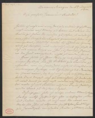 Brief an B. Schott's Söhne : 05.08.1840