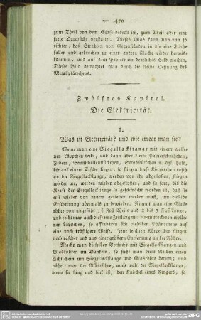 Zwölftes Kapitel. Die Elektricität