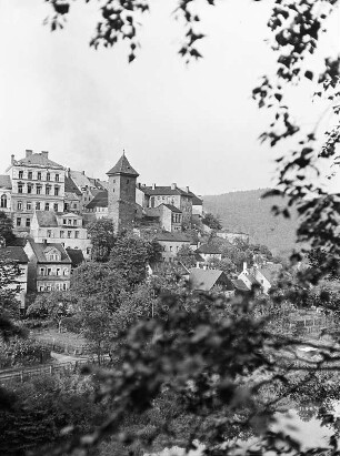 Elbogen (Loket/Tschechische Republik). Blick zur Stadt