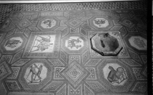 Nennig: Römischer Mosaikfußboden, Gesamtansicht