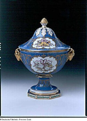 Deckelvase