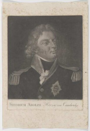 Bildnis des Friedrich Adolph Herzog von Cambridge