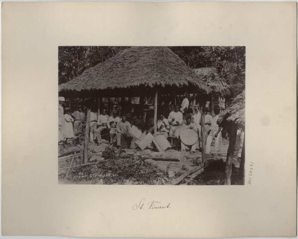 Basket weaver in St Vincent