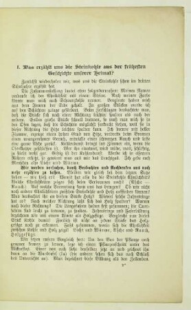I. Was erzählt uns die Steinkohle aus der frühesten Geschichte unserer Heimat?