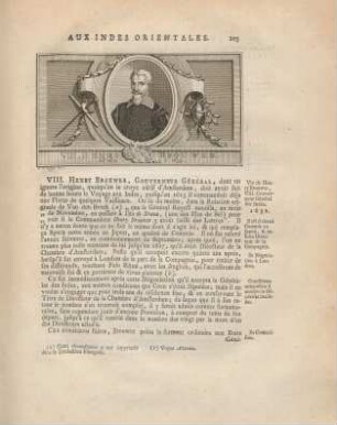 VIII. Henry Brouwer, gouverneur général, ...