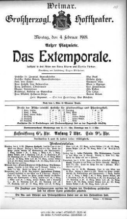 Das Extemporale