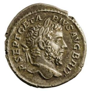 Münze, Denar, 210 - 212 n. Chr.