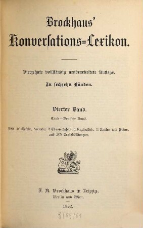 Brockhaus' Konversations-Lexikon : in sechzehn Bänden, 4