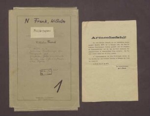 Befehle und Funksprüche, insbesondere vom Okt. und Nov. 1918