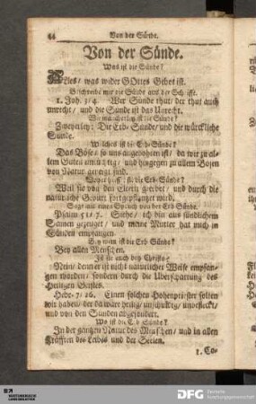 Von der Sünde.