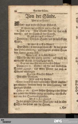 Von der Sünde.