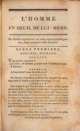 L' homme en deuil de lui méme