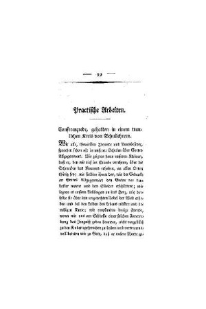 Praktische Arbeiten