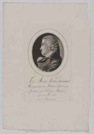 Bildnis des Joh. Andr. Schmidhammer