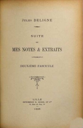 Suite de mes notes & extraits, 2