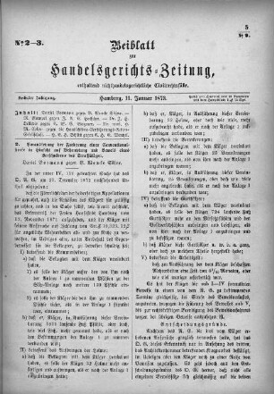 No. 2-3. 11. Januar 1873