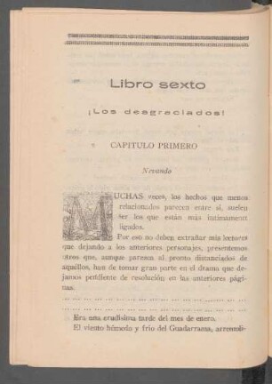Libro sexto - ¡Los desgraciados!