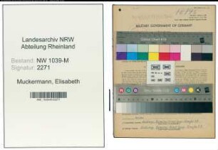 Entnazifizierung Elisabeth Muckermann , geb. 09.03.1892 (Lehrerin)