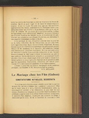 Le Marriage chez les Fan (Gabon).