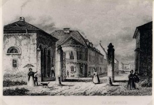 Ansichten Karlsruher Gebäude, Bauwerke und Denkmäler. Karlstor