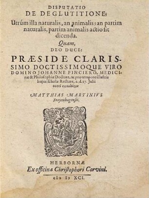 Disputatio De Deglutitione : Utrúm illa naturalis, an animalis; an partim naturalis, partim animalis actio sit dicenda
