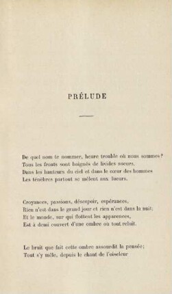 Prélude