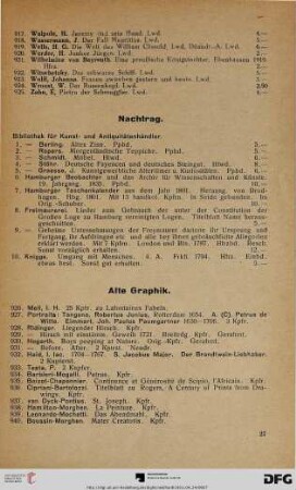 Nachtrag (Nr. 1-10)