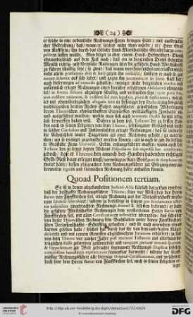 Quod Positionem tertiam