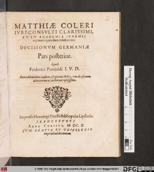 Cum additionibus eiusdem, & gemino Indice, uno decisionum, altero rerum ac verborum copiosissimo