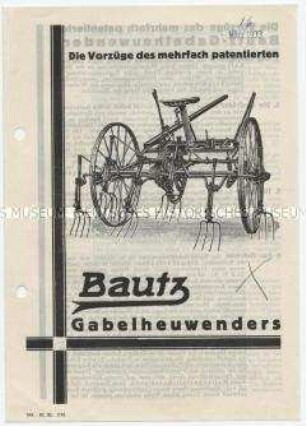 Die Vorzüge des mehrfach patentierten Bautz Gabelheuwenders