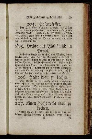 [Von der Zubereitung der Fische.]