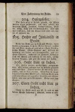 [Von der Zubereitung der Fische.]