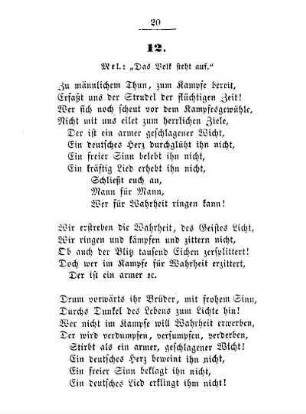 12. Mel.: "Das Volk steht auf"