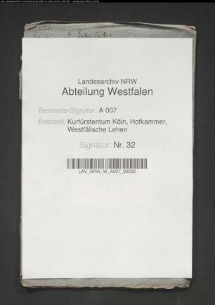 Belehnung des Hofkammerpräsidenten Freiherrn Franz Wilhelm von Spiegel zum Desenberg mit Canstein