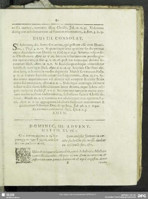 Dominic. III. Advent. Matth. XI. vs. 2.