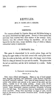 Reptiles. By S. F. Baird and C. Girard