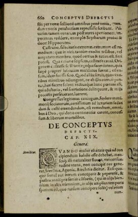 De Conceptus Defectu. Cap. XIX.