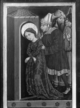 Margaretenaltar: Erneute Einkerkerung der heiligen Katharina