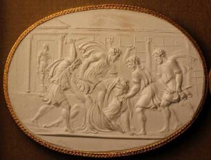 Die Ermordung Cäsars (Daktyliothek, Das Alterthum nach Lippert und Visconti)