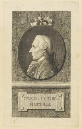 Bildnis des Carol. Ferdin. Hommel